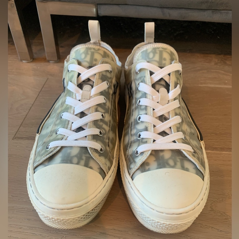 Dior b23 low top oblique sneaker sz 46 3SN249YJP H069 white black - Picture 3 of 8